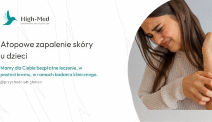 lek w kremie AZS badanie kliniczne Warszawa