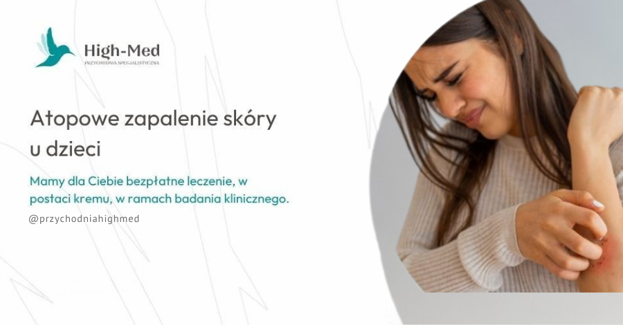 lek w kremie AZS badanie kliniczne Warszawa