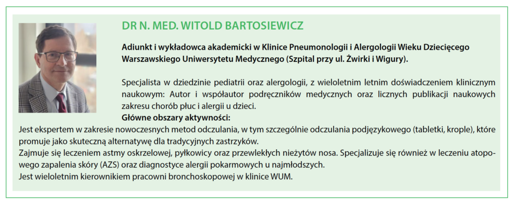 Artykuł dr Bartosiewicz odczulanie